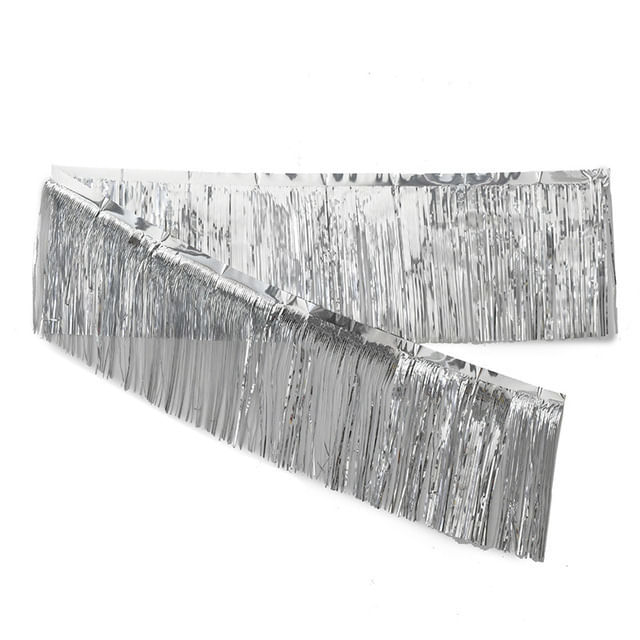 Big Party Guirnalda Flecos 300 x 30 Cm Plateada Big Party
