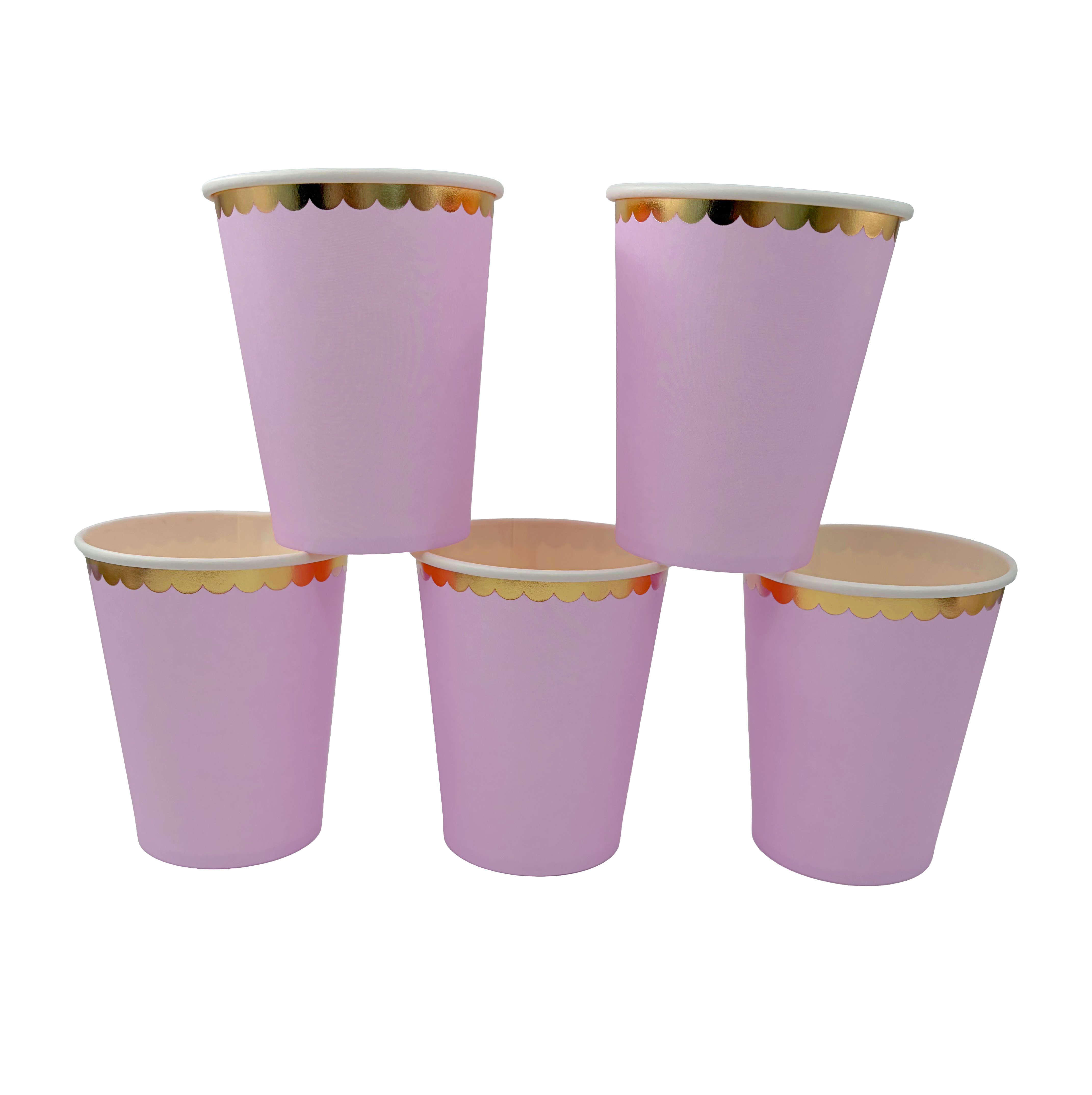 Big Party Vaso Papel Rosado Pastel 210 Cc 6 Unidades Big Party