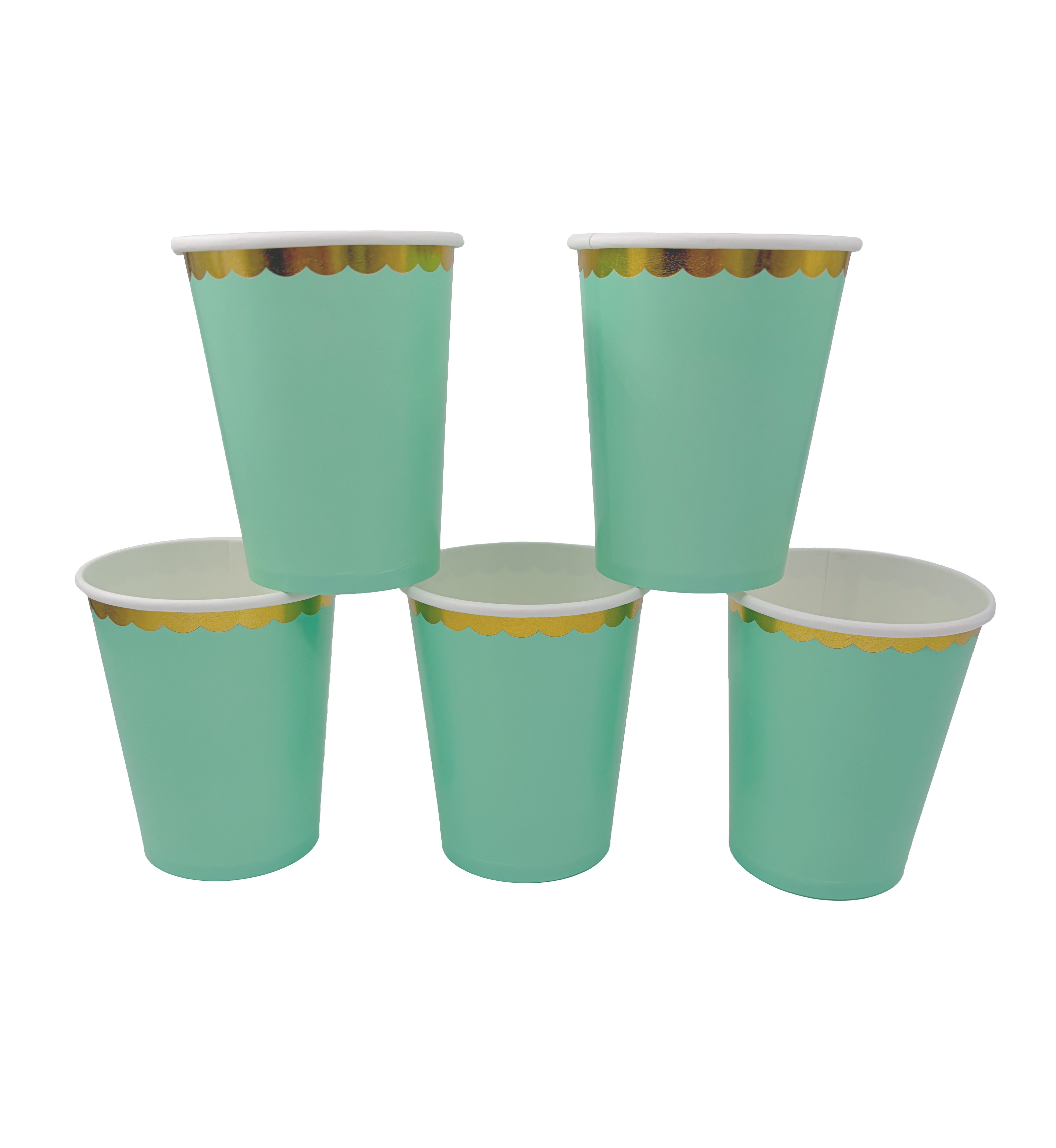 Big Party Vaso Papel Verde Pastel 210 Cc 6 Unidades Big Party
