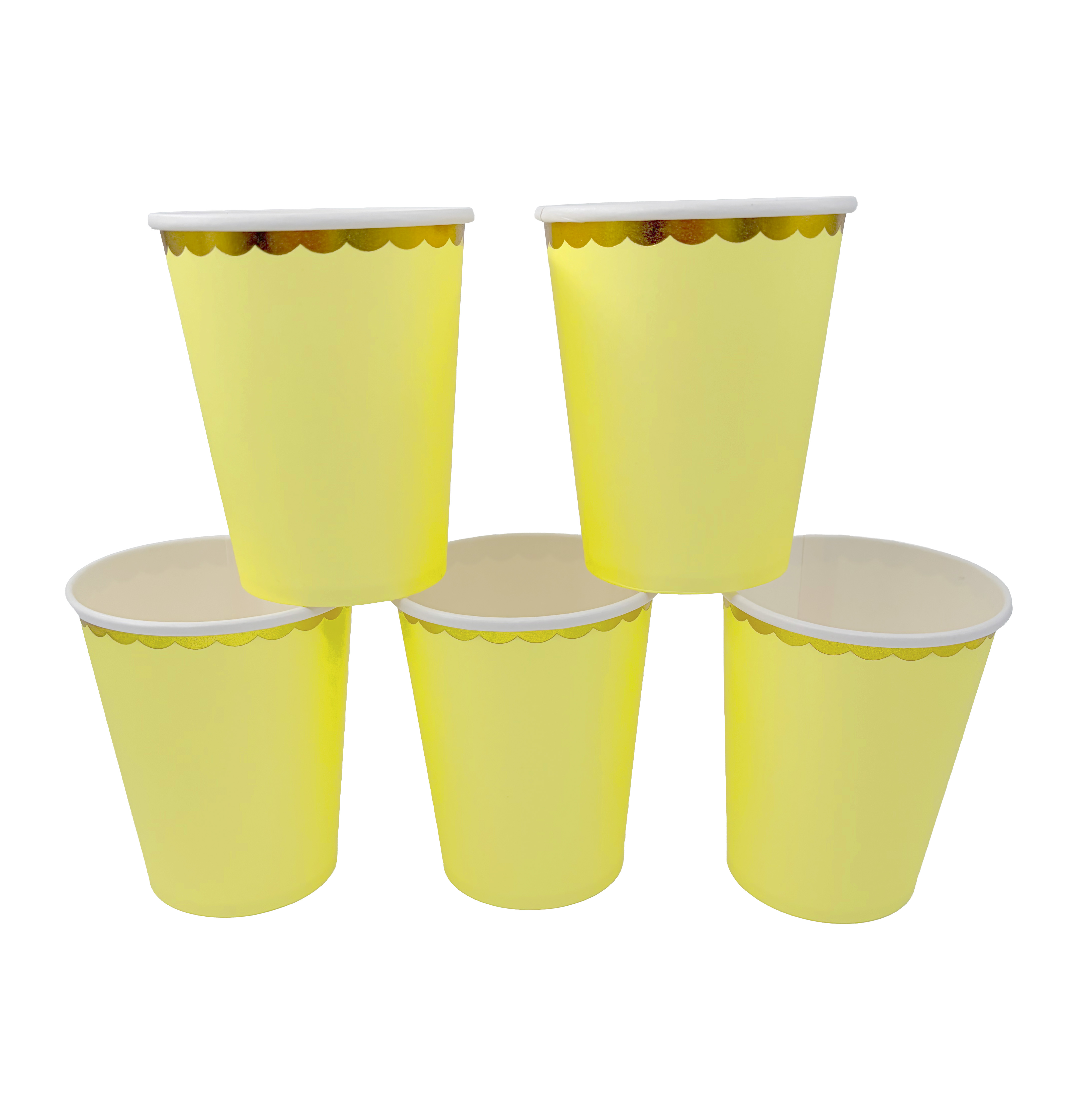 Big Party Vaso Papel Amarillo Pastel 210 Cc 6 Unidades Big Party