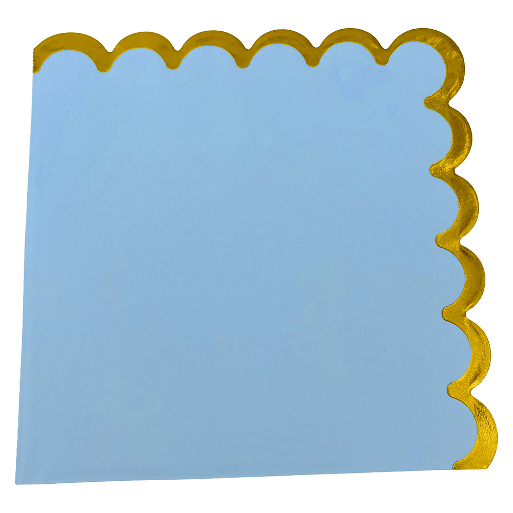 Big Party Servilleta Celeste Pastel 25 x 25 Cm 6 Unidades Big Party