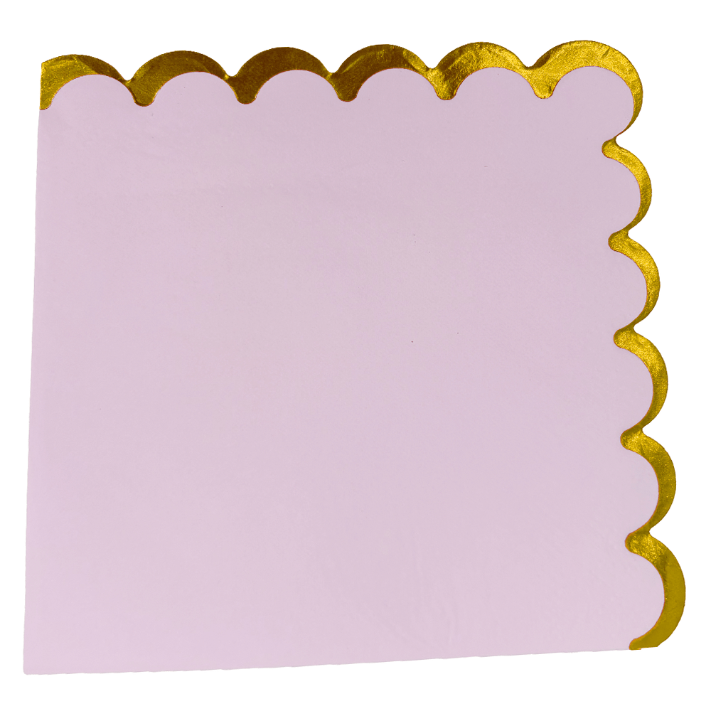 Big Party Servilleta Rosado Pastel 25 x 25 Cm 6 Unidades Big Party