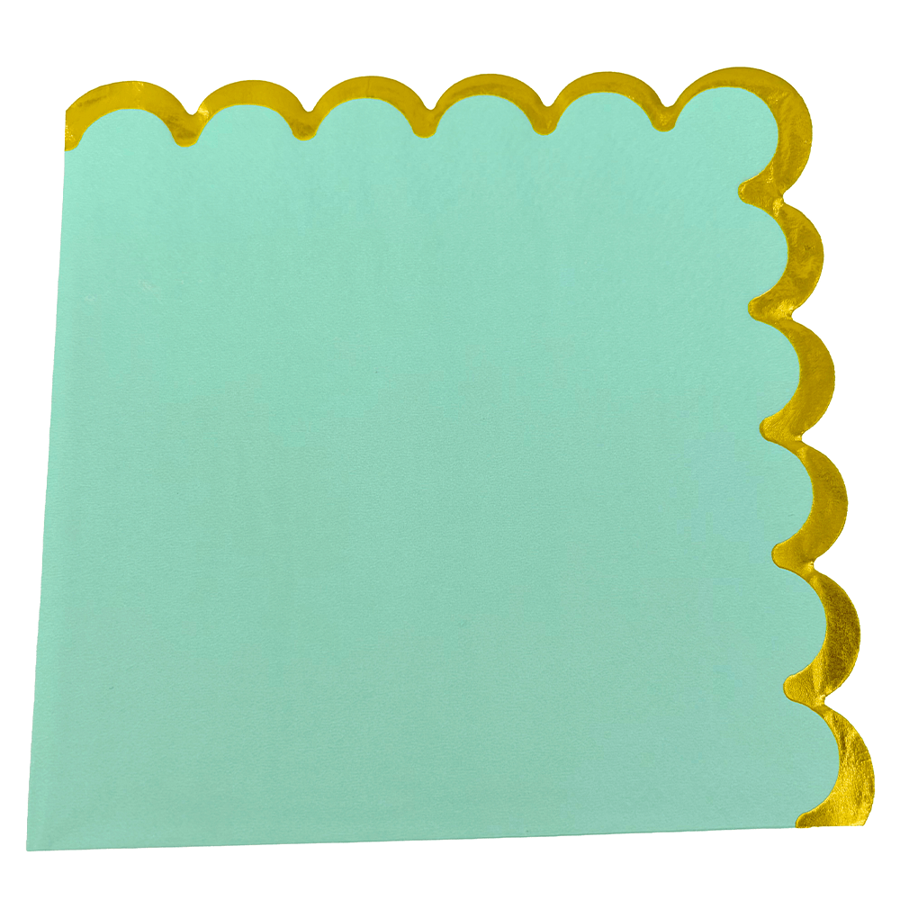 Big Party Servilleta Verde Pastel 25 x 25 Cm 6 Unidades Big Party